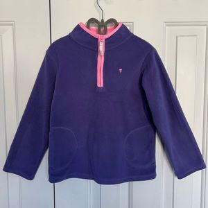 Carters 1/4 Zip Pullover Fleece, Girls Size 6, Purple/Pink